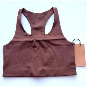 Girlfriend Collective Paloma Sports Bra Racerback Brown Size XL NEW